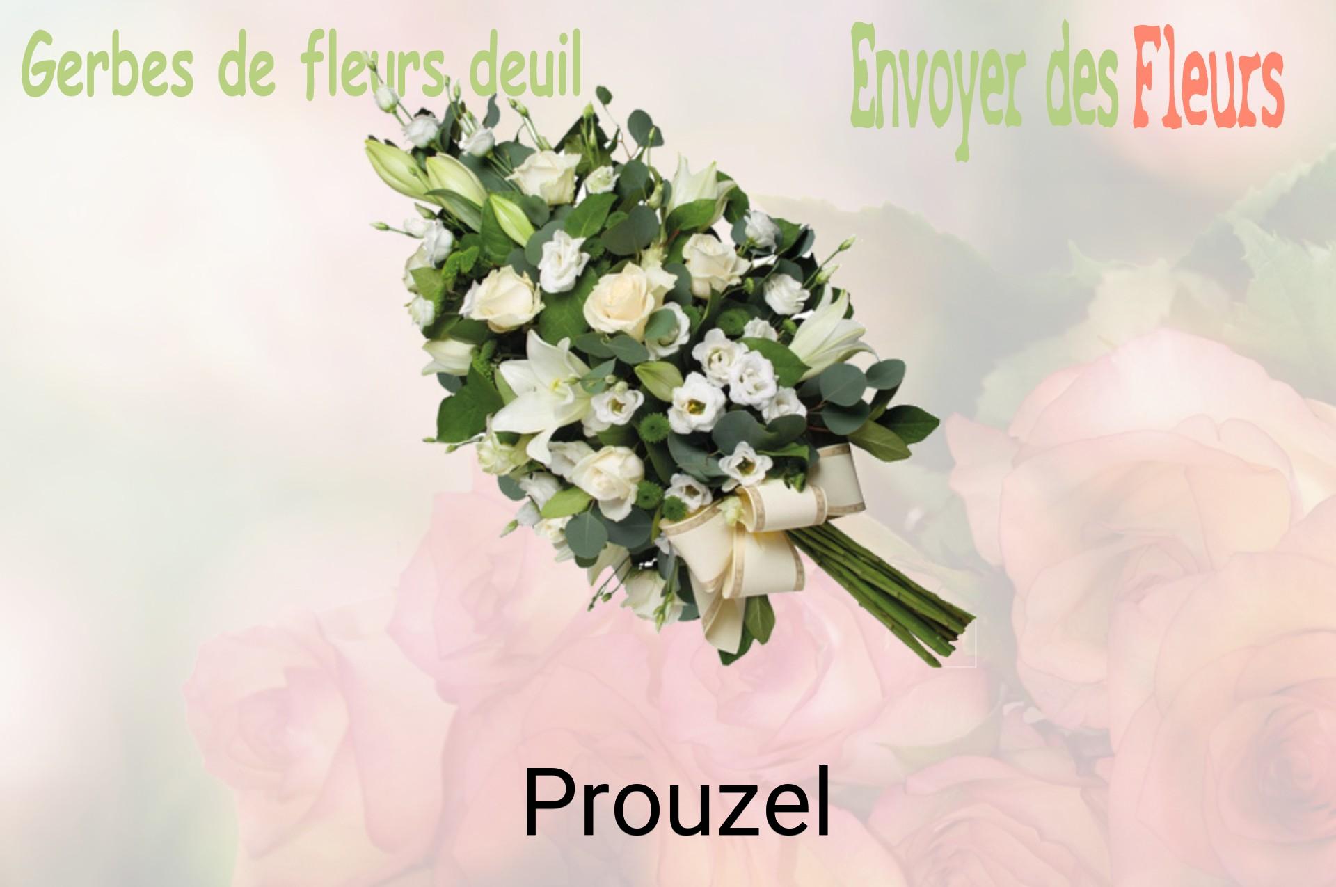 Gerbe de fleurs de deuil livrée à Prouzel
